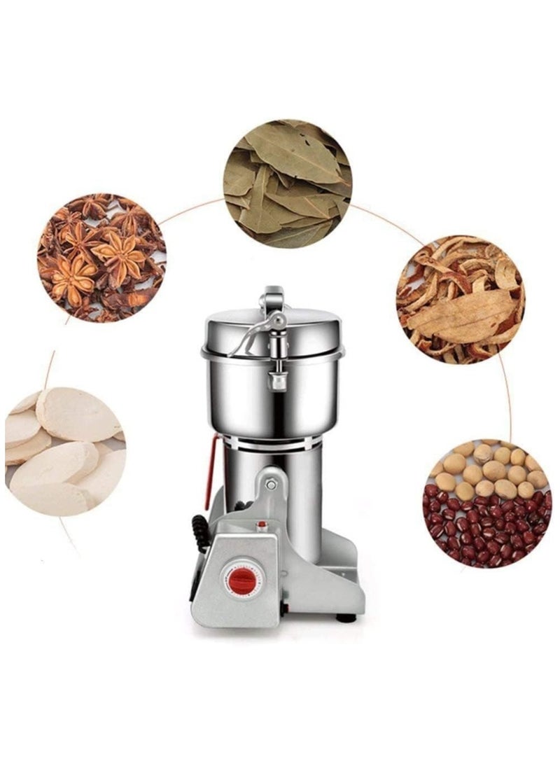 LETWOO Household Small Crusher Grains Dry Grinding Machine Stainless Steel 3000W High Power Spice Mill 800g Fine Grinding Broken Powder Machine For Home/Restaurant/Hotel/Chinese Medicine