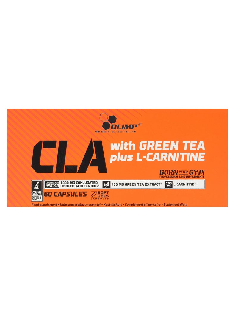 Cla With Green Tea Plus L-Carnitine, 60 Capsules