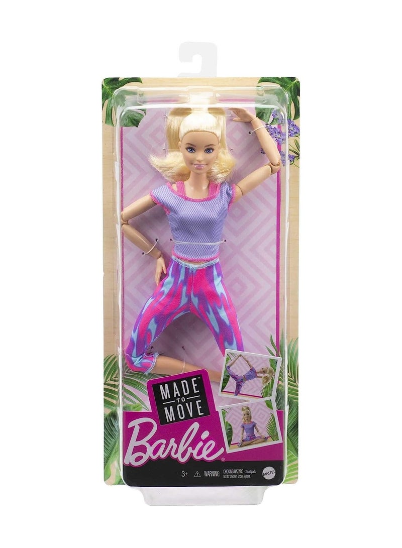 Barbie Made To Move Doll Pink Dye Pants