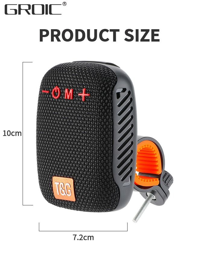 Portable Bluetooth Speaker,Waterproof Wireless Portable Outdoor Speaker,TWS Dual Pairing Wearable Speaker 5.0,,Bluetooth Speaker for Bicycle Scooter Riding Sports