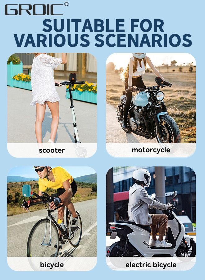 Portable Bluetooth Speaker,Waterproof Wireless Portable Outdoor Speaker,TWS Dual Pairing Wearable Speaker 5.0,,Bluetooth Speaker for Bicycle Scooter Riding Sports
