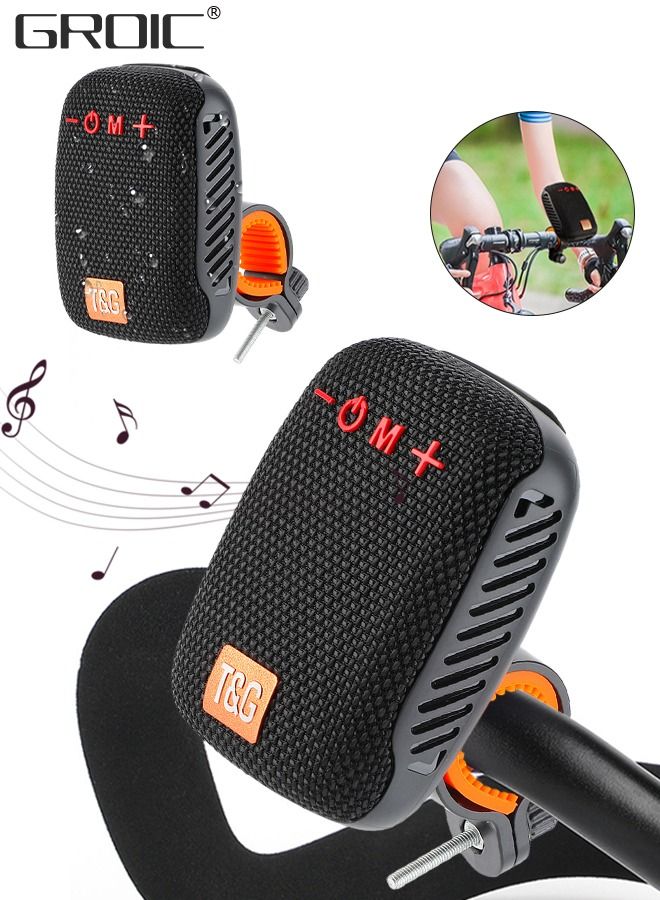 Portable Bluetooth Speaker,Waterproof Wireless Portable Outdoor Speaker,TWS Dual Pairing Wearable Speaker 5.0,,Bluetooth Speaker for Bicycle Scooter Riding Sports