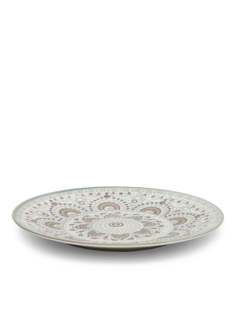 Floral Moroccan Dinner Plate 27Cm