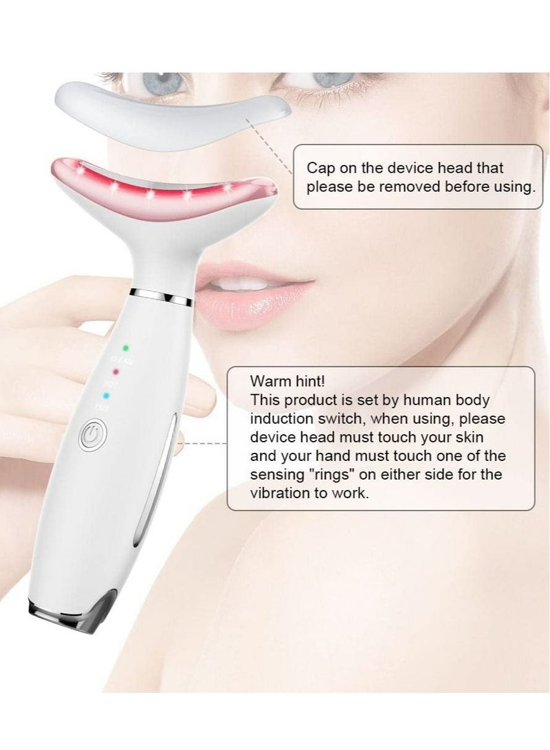 Face Massager Beauty Machine, Neck Lifting Device, Neck Firming Massager for Women Men Anti-Wrinkle Remove Machine  Plus V- Face Shaping Massager Micro Current Electric Face Slimming Machine Double Chin Shaping Massager