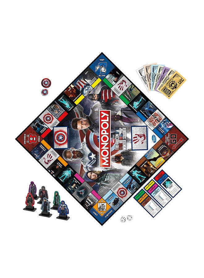 Marvel The Falcon And The Winter Soldier Edition Board Game For Marvel Fans, Game For 2-6 Players