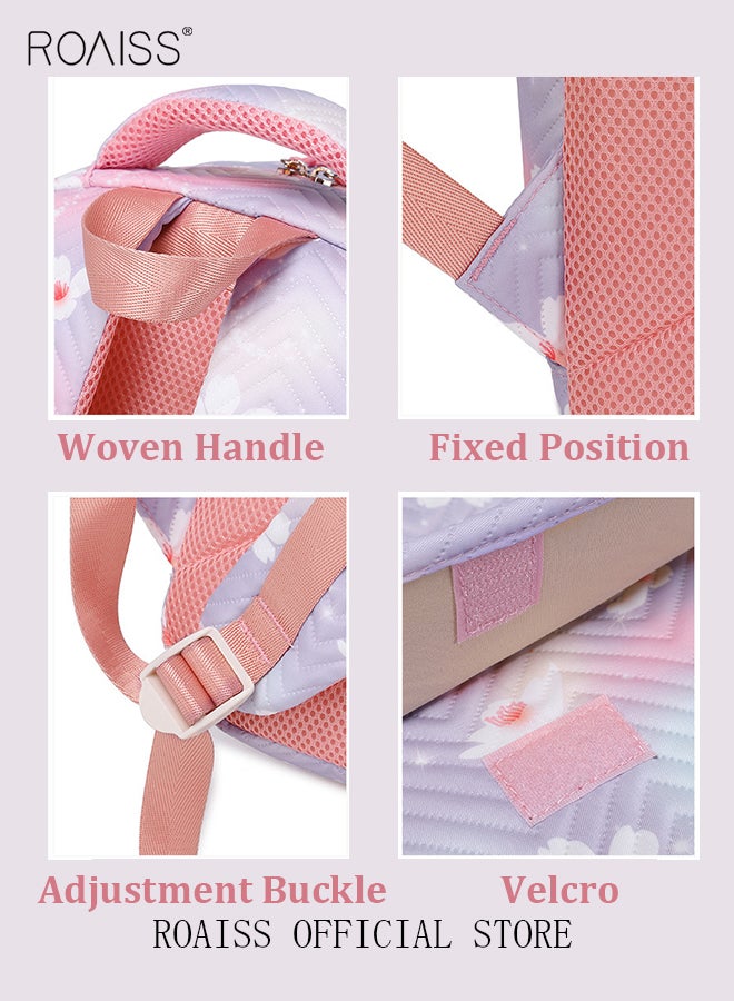 3 Piece Backpack Set Large Capacity Waterproof and Wear Resistant Same Color Series Lunch Bag and Pencil Case Large Capacity Storage Scientific Storage Simple Style Short Distance Travel Bag Student Backpack Laptop Bag