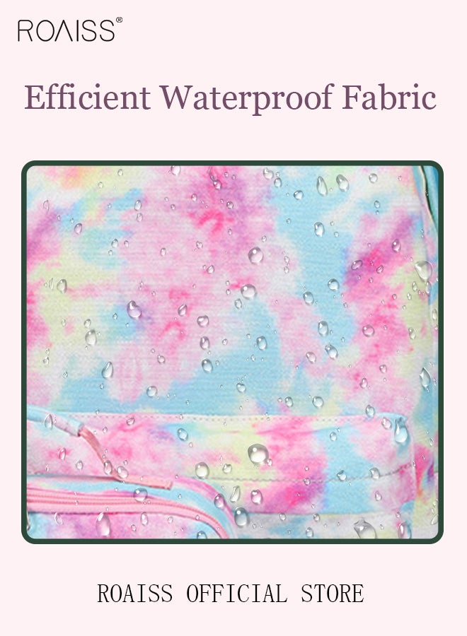 3 Piece Backpack Set Large Capacity Waterproof and Wear Resistant Same Color Series Lunch Bag and Pencil Case Large Capacity Storage Scientific Storage Simple Style Short Distance Travel Bag Student Backpack Laptop Bag