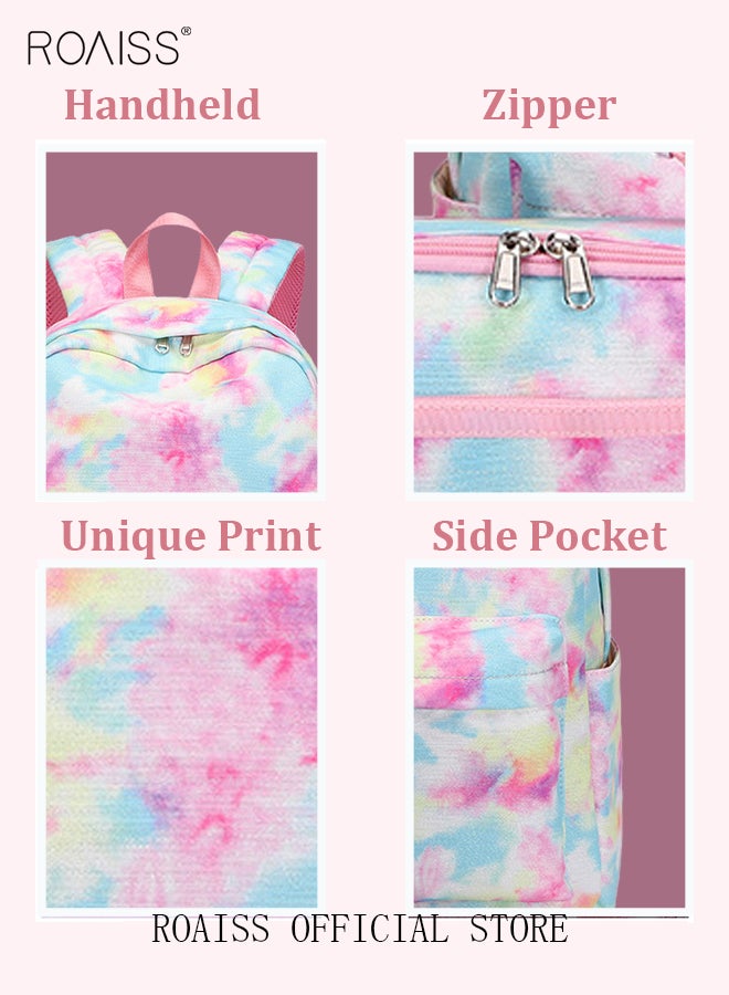 3 Piece Backpack Set Large Capacity Waterproof and Wear Resistant Same Color Series Lunch Bag and Pencil Case Large Capacity Storage Scientific Storage Simple Style Short Distance Travel Bag Student Backpack Laptop Bag