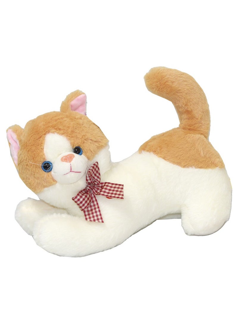 2-Piece Cat Plush Toy 35 cm It makes a cat sound after pressing it