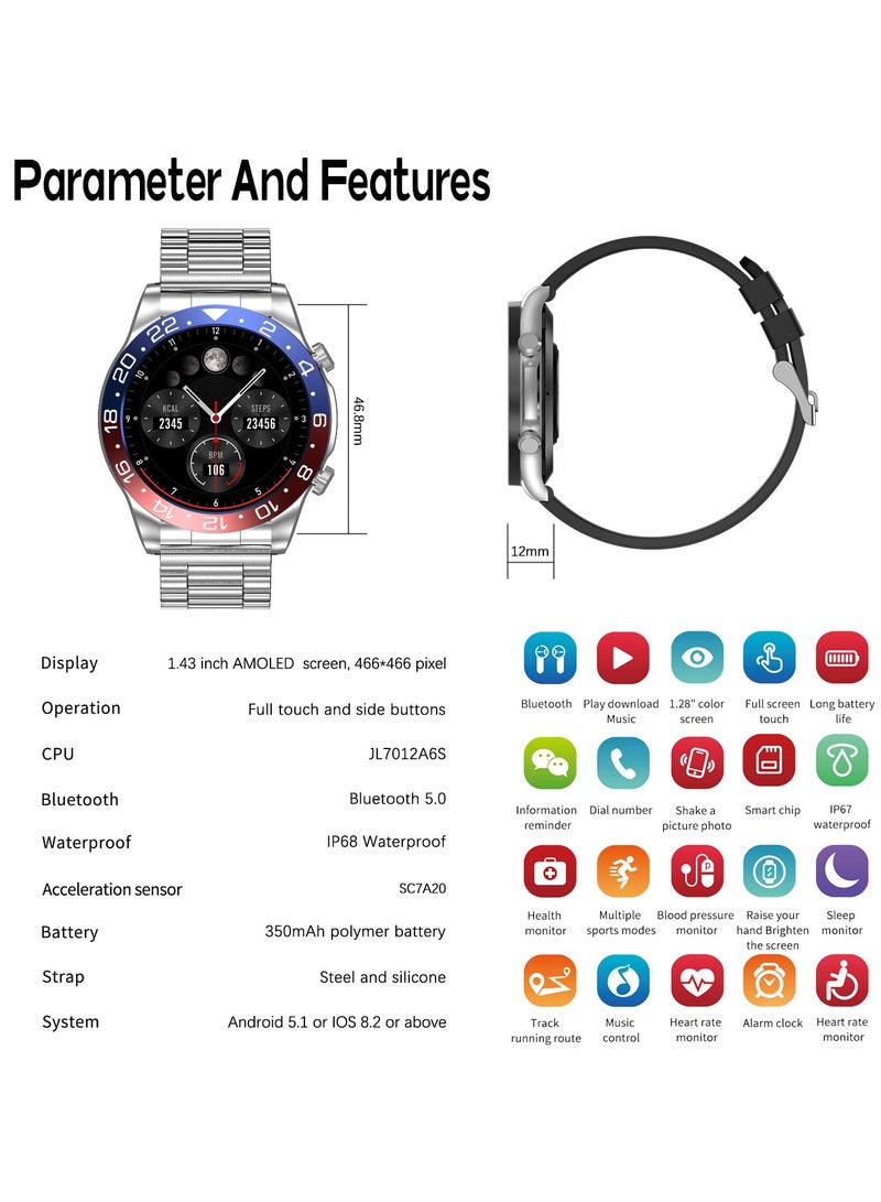 Men's Smartwatch 1.43