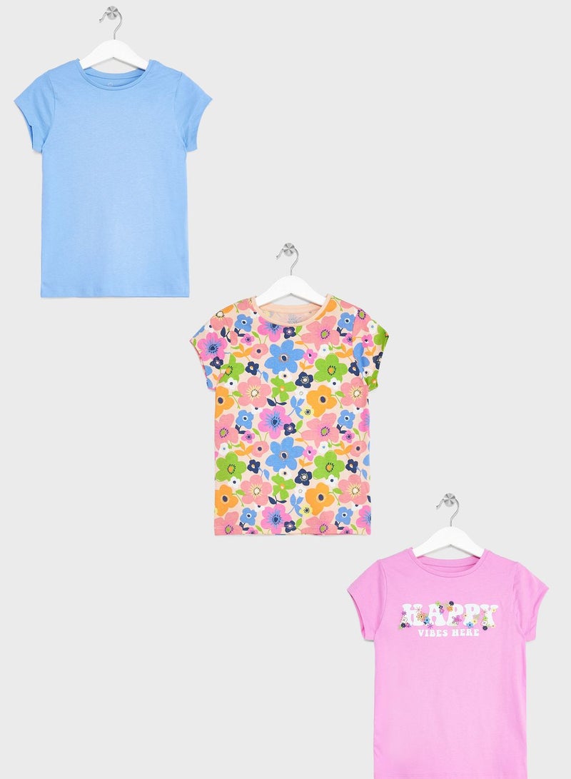 Kids 3 Pack Assorted Tops