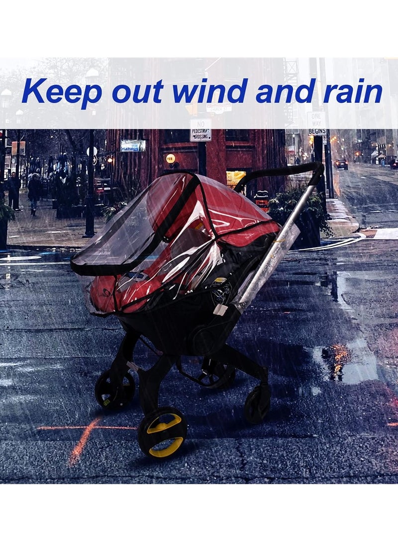 Baby Car Seat Stroller Rain Cover Car Seat Weather Shield Waterproof Stroller Weather Shield with Easy Access Zipper Baby Carrier Cover Rain Shield Car Seat Accessory