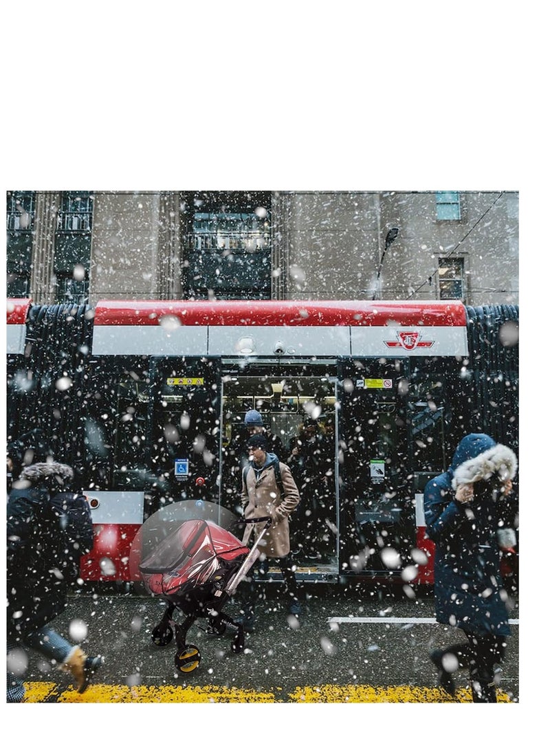 Baby Car Seat Stroller Rain Cover Car Seat Weather Shield Waterproof Stroller Weather Shield with Easy Access Zipper Baby Carrier Cover Rain Shield Car Seat Accessory