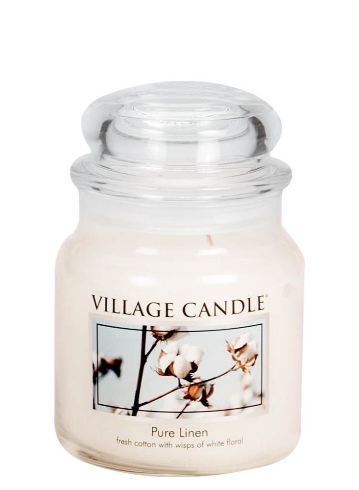 Village Candle Pure Linen Fresh Cotton Medium