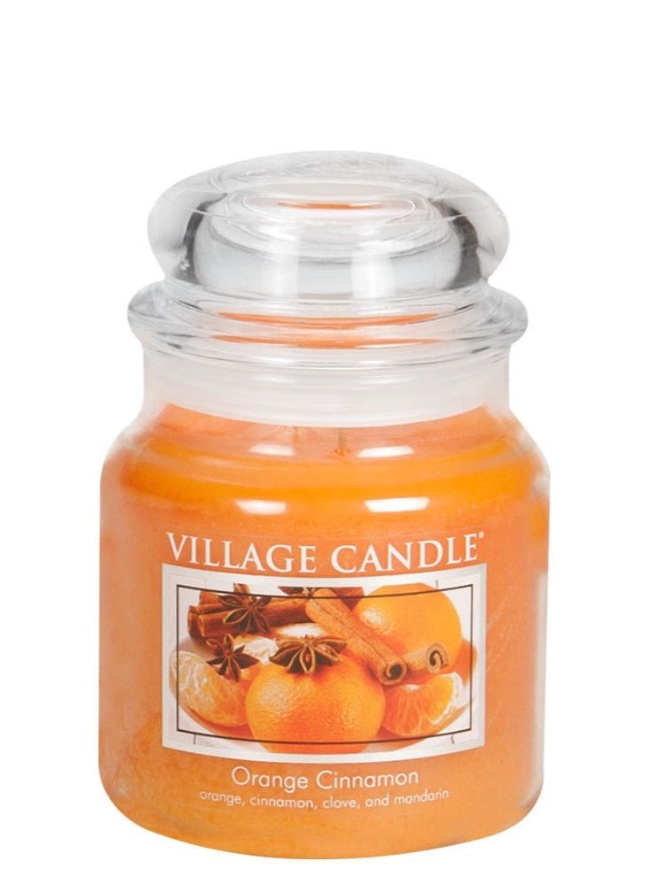 Village Candle Orange Cinnamon Medium