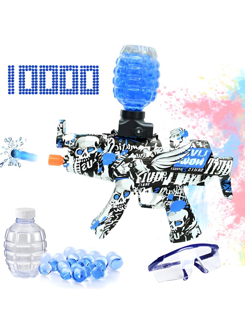 k47 Electric Gun Splatter Ball Gel Blaster with 1000 Water Beads and Goggles | Automatic is Eco Friendly Outdoor Activities Team Game for Kids