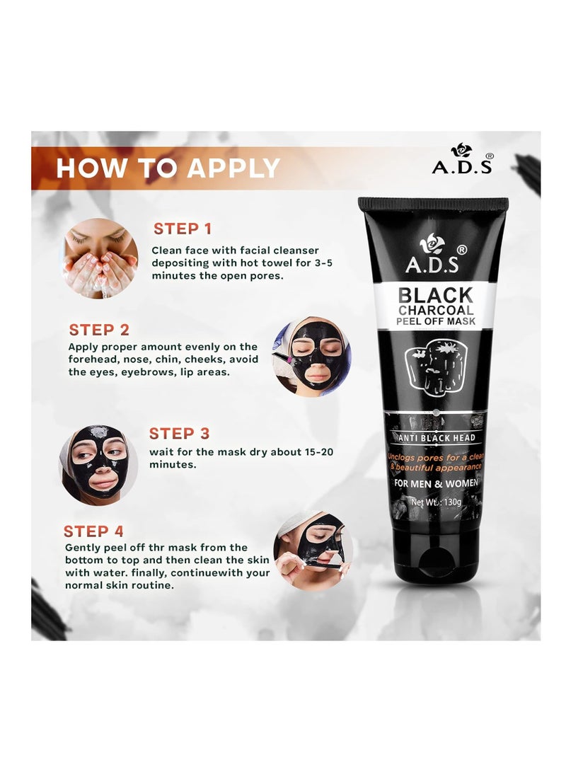 ADS Black Charcoal Peel Off Mask