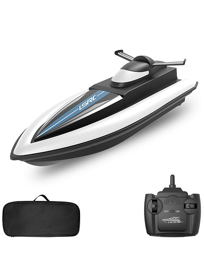 LSRC RC Boat Remote Control Boat Race Boat 2.4GHz Waterproof Toy for Lake Pool Sea Gift for Kids Boys Girls