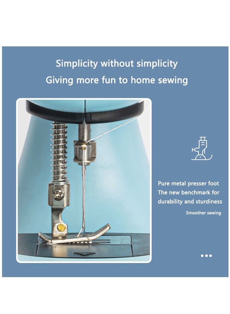 Mini Double Thread Sewing Machine Small Household Multifunctional Sewing Machine