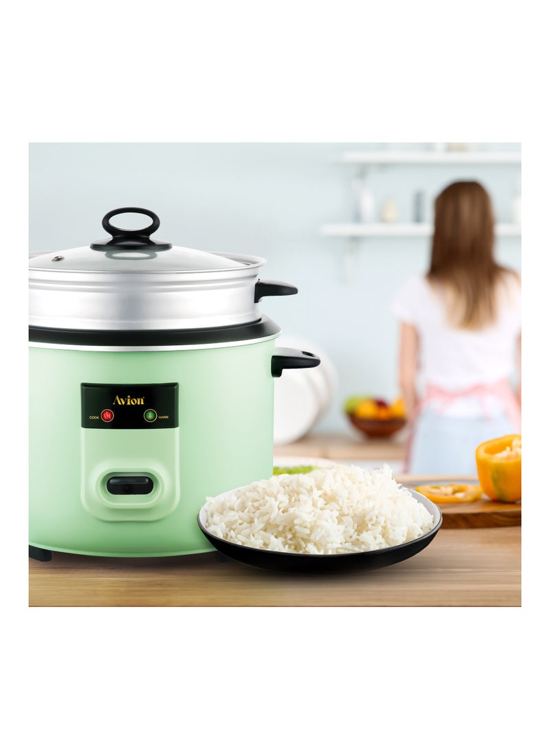 Avion Automatic rice cooker 1.8 Litre |one touch easy oparation | cook , warm and steam function | 700 W | 2 year warranty