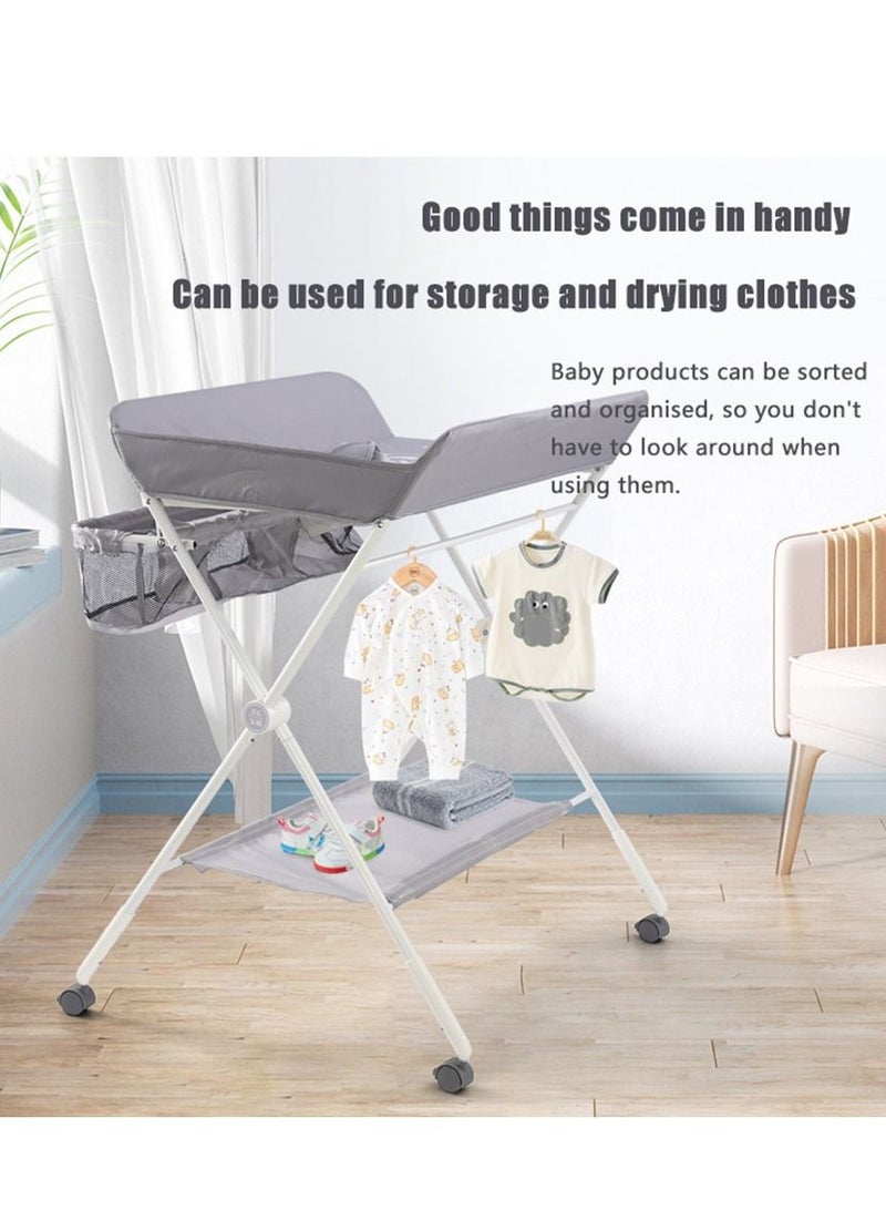 Baby Crib Baby Sleeping Bed Cradle Baby Cot, Newborn Nursing Table, Multifunctional crib, Portable Multifunctional Foldable Baby Touch Table, Baby Nappy Table, Bath Changing Table