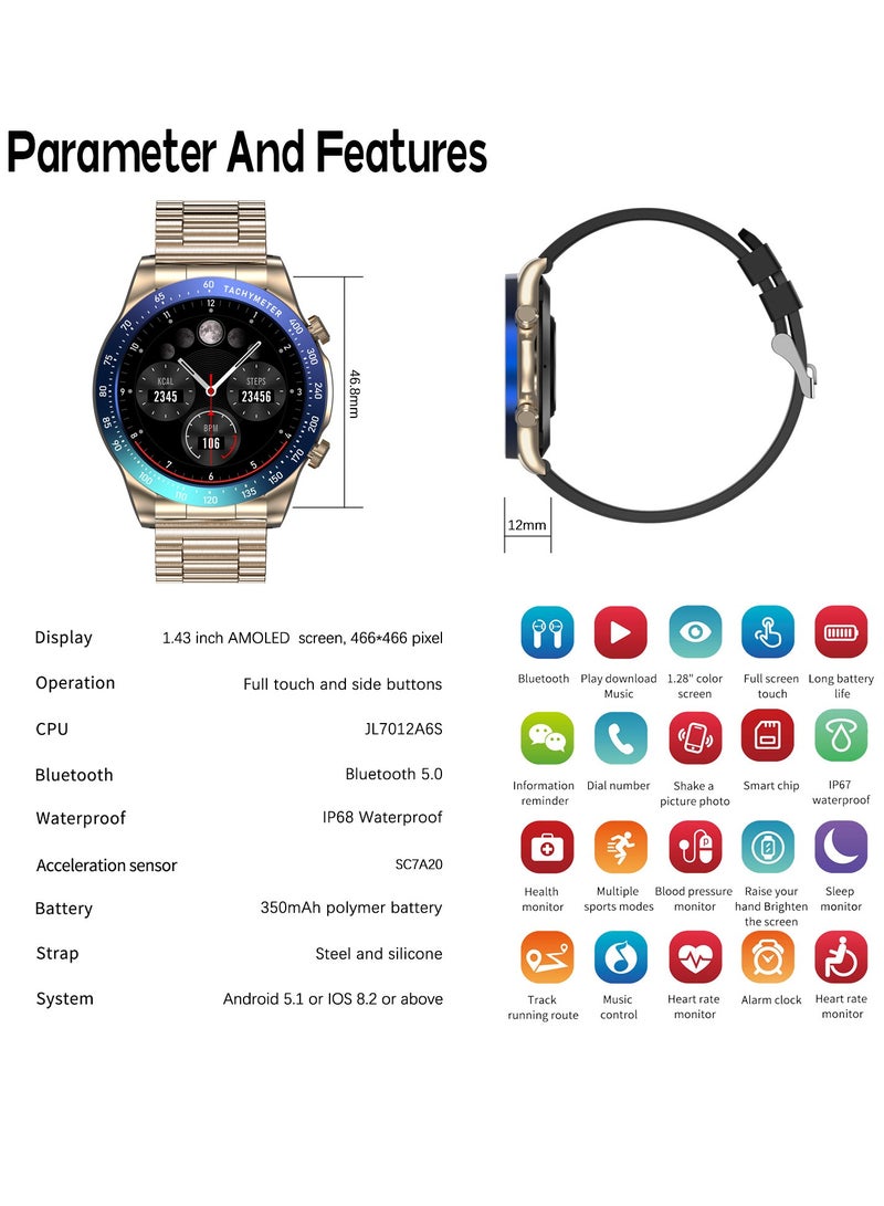 Men's Smartwatch 1.43