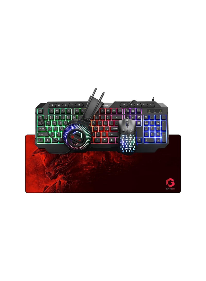 GAMEON CYPHER XL All-In-One Gaming Bundle (Keyboard, Headset, Mouse & Mousepad)