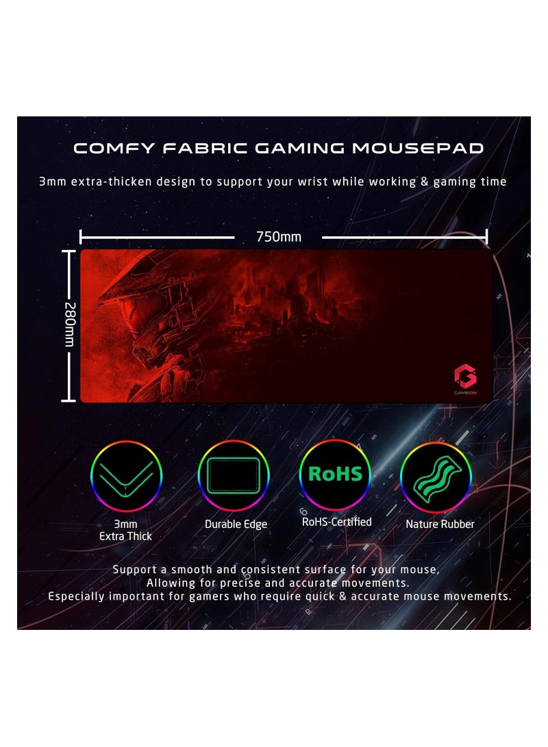 GAMEON CYPHER XL All-In-One Gaming Bundle (Keyboard, Headset, Mouse & Mousepad)