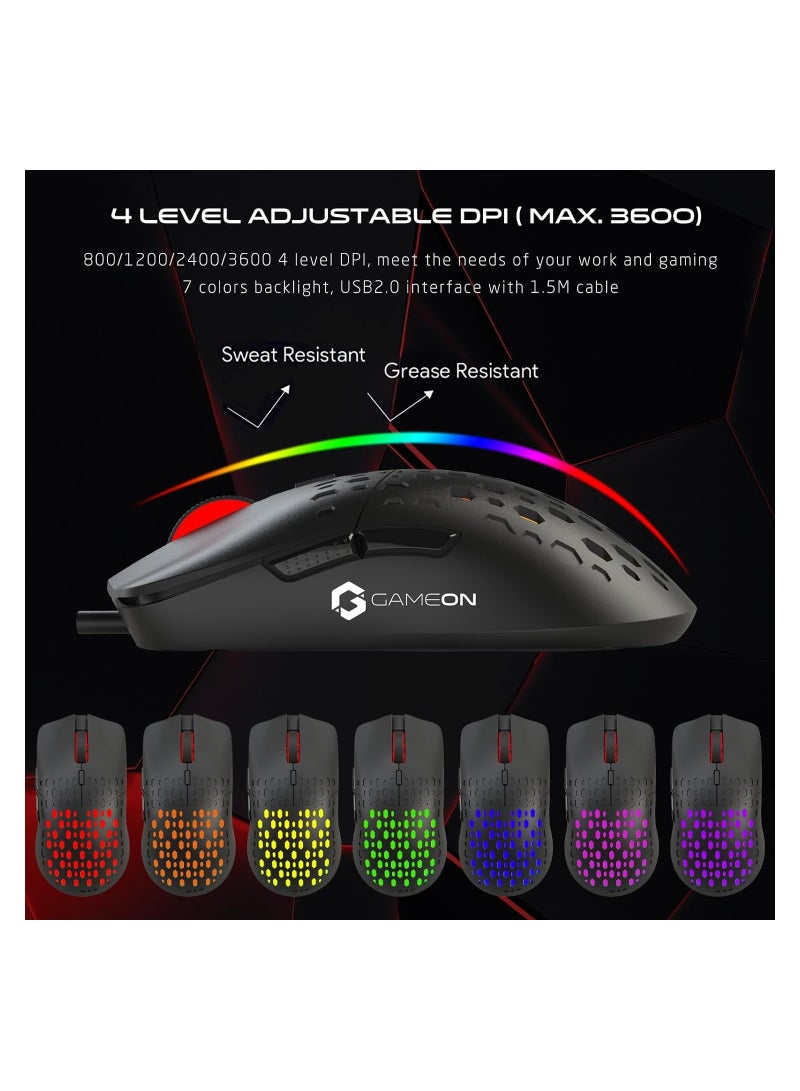 GAMEON CYPHER XL All-In-One Gaming Bundle (Keyboard, Headset, Mouse & Mousepad)