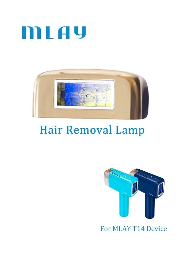 HR 500000 Pulses Quartz Lamp For Updated IPL Ice Laser Painless Hair Removal Device Gold
