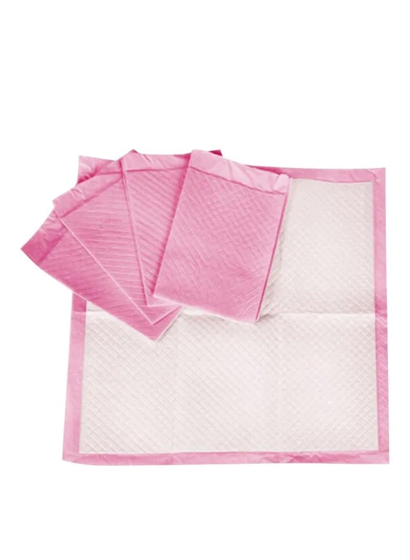 Combo Pack Pack Disposable Changing Mat 20Pcs Disposable Towel 3Pcs Bibs 20Pcs-Pink