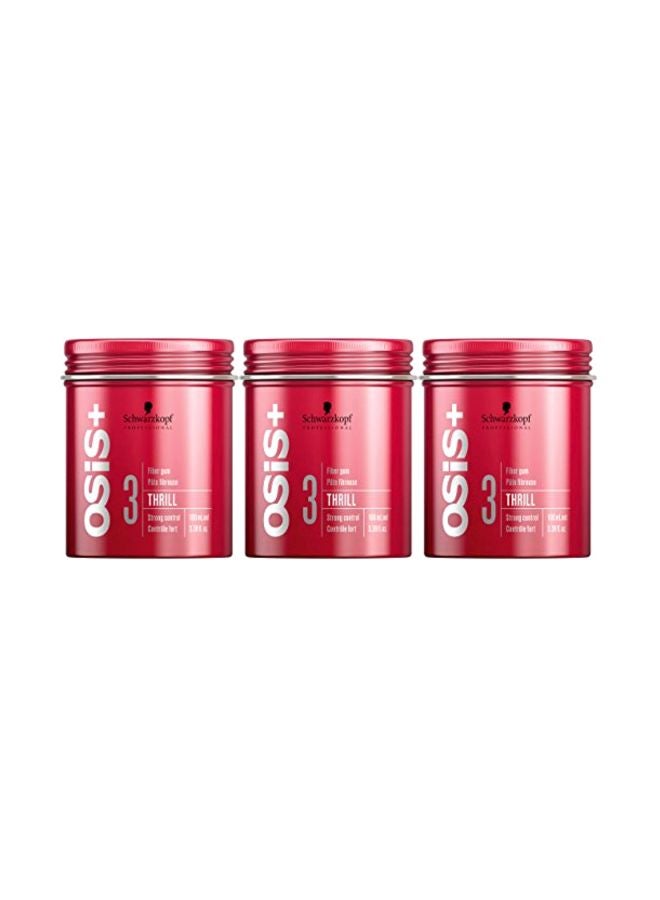 3-Piece Osis+ Thrill Fibre Gum 300ml