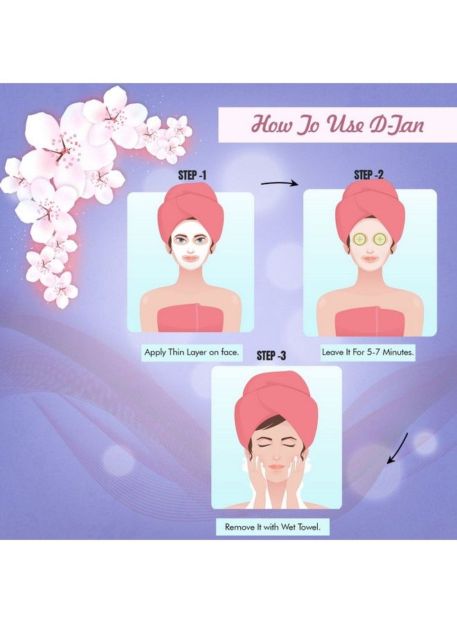 Blueberry De Tan With Natural Extracts For Tan Removal & Sun Damage Protection Ideal For Dry Skin (D Tan 300 G)