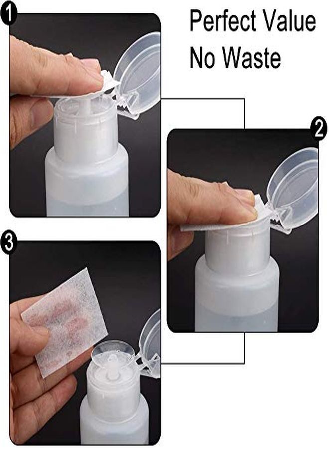 Dispenser Push Down Pump Dispenser Lockable Alcohol Dispenser Bottle 2 Pack 180Ml/64Oz Onetouch Pump Dispenser Empty Bottle For Alcoholnail Polish & Makeup Removertoneretc