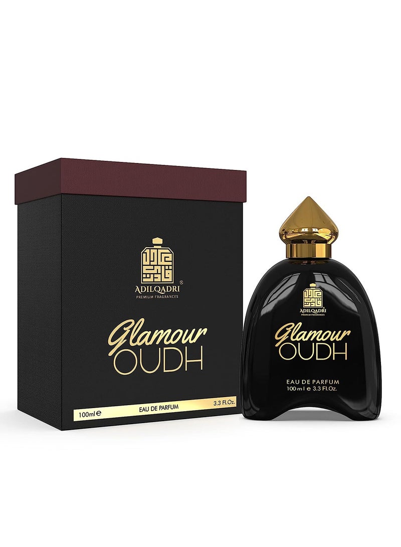 AdilQadri Glamour Oudh Eau De Parfum Woody And Addictive Long Lasting Fragrance For Men & Women 100 ML