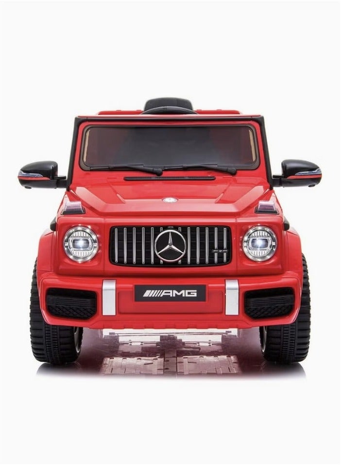 Dorsa Licensed Mercedes Benz Amg G63 12V Ride On Car With Remote Control For Kids, Red, 0002-T-B