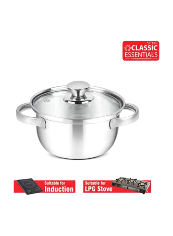 2 Piece Cook And Serve Casserole With Lids Silver