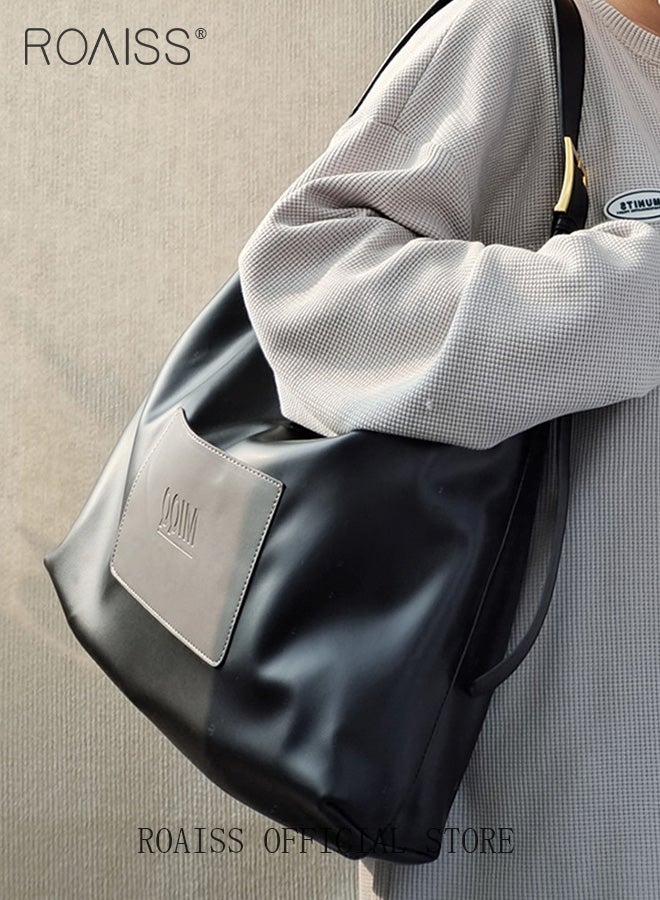 Women Single Shoulder Underarm Bag Large Capacity Practical and Durable Fashionable and Versatile Solid Color