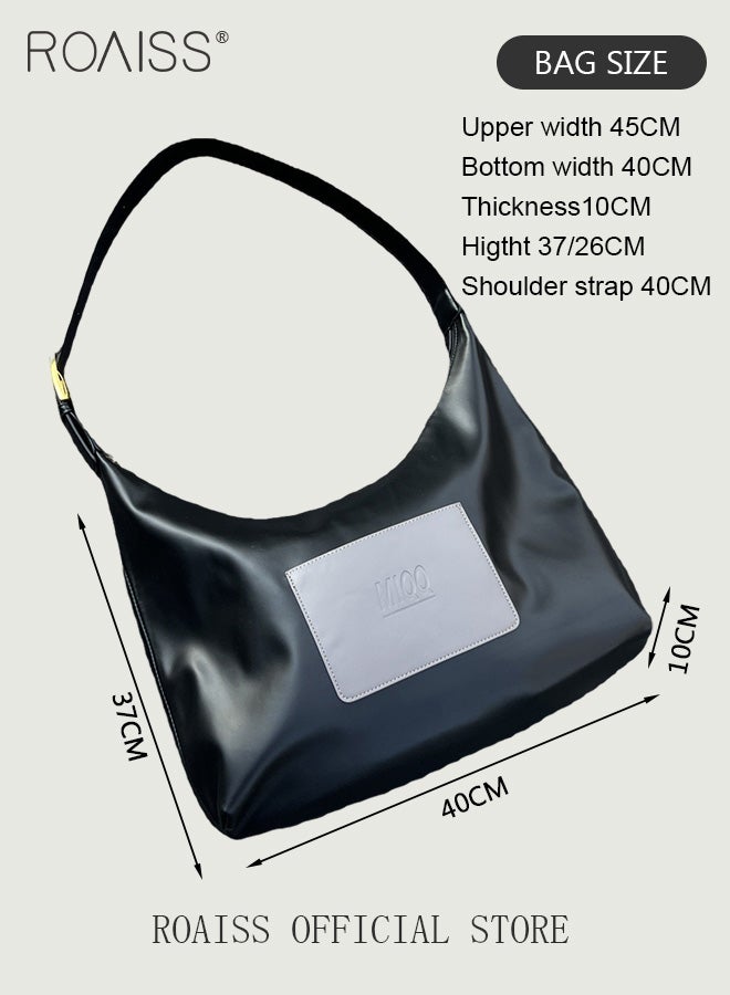 Women Single Shoulder Underarm Bag Large Capacity Practical and Durable Fashionable and Versatile Solid Color