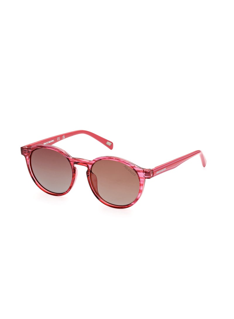 Kids Unisex Polarized Round Shape Sunglasses - SE908774H46 - Lens Size: 46 Mm