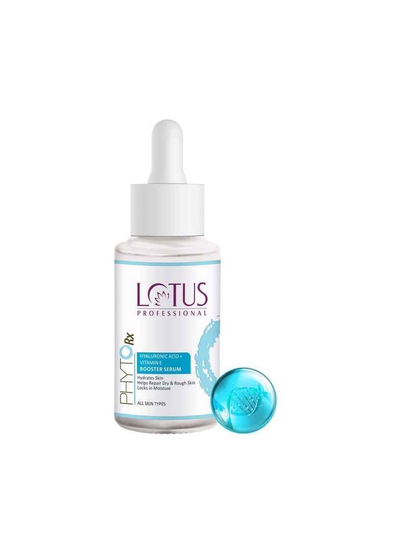 Lotus Professional PhytoRx Hyaluronic Acid Vitamin E Booster Serum Hydrates Skin Locks in Moisture For All Skin Types 30ml