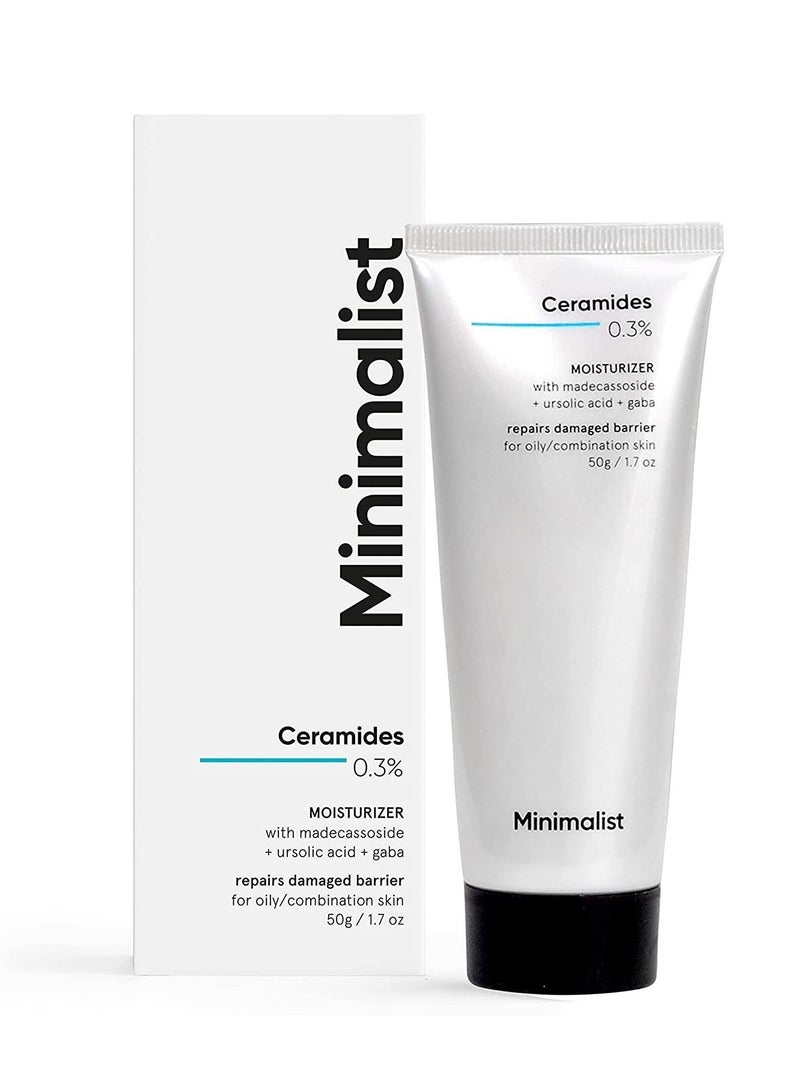 Minimalist 0 3% Ceramide Moisturizing Gel Cream For Barrier Repair Oil free Repairing Face Moisturizer For Oily Skin