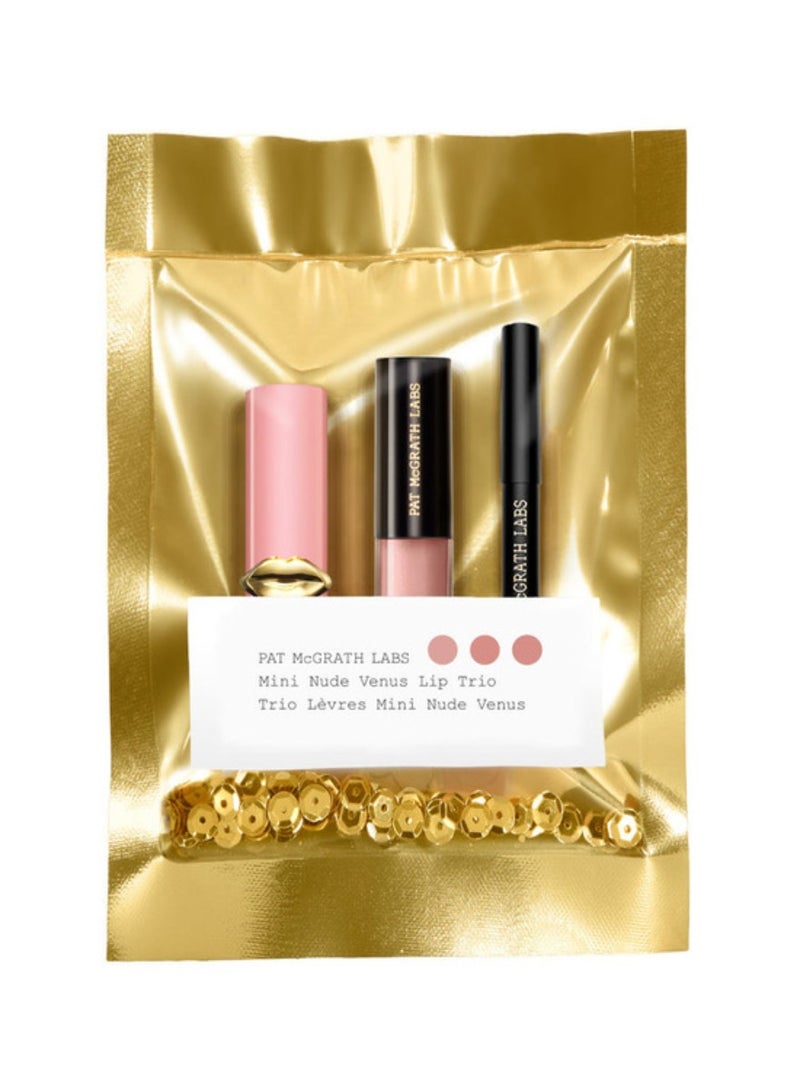 PAT McGRATH LABS Mini Nude Venus Lip Trio