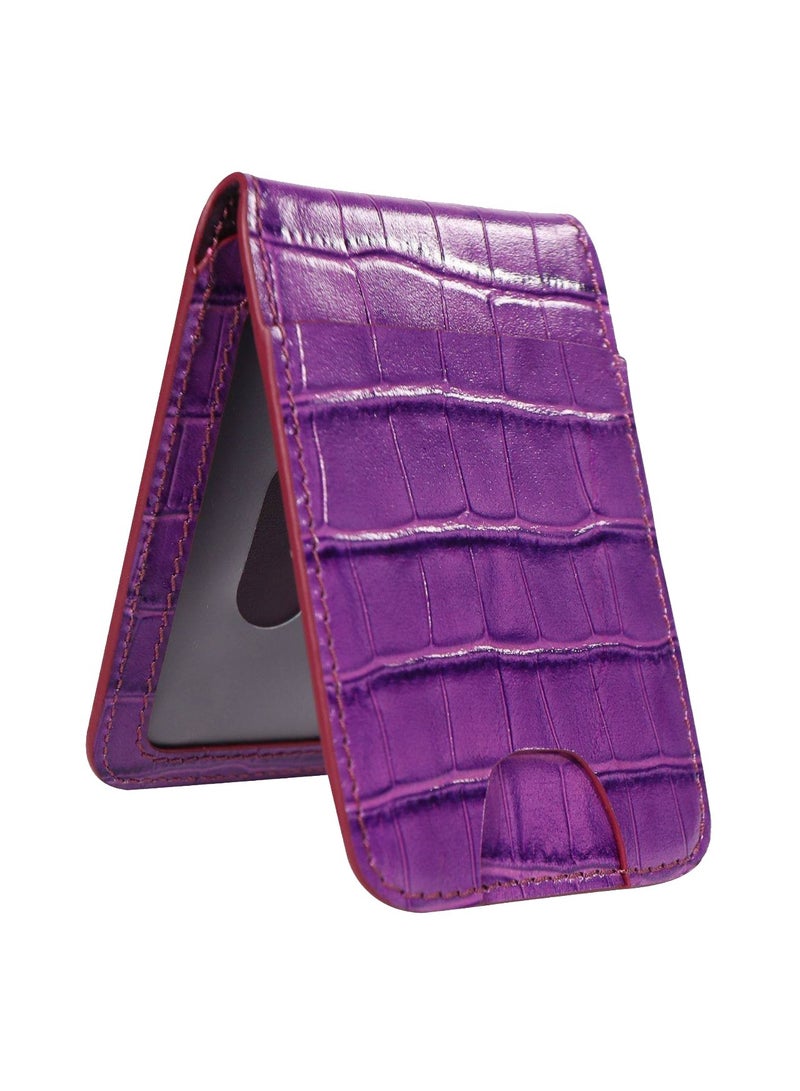 Leather Magwallet Holder - Purple