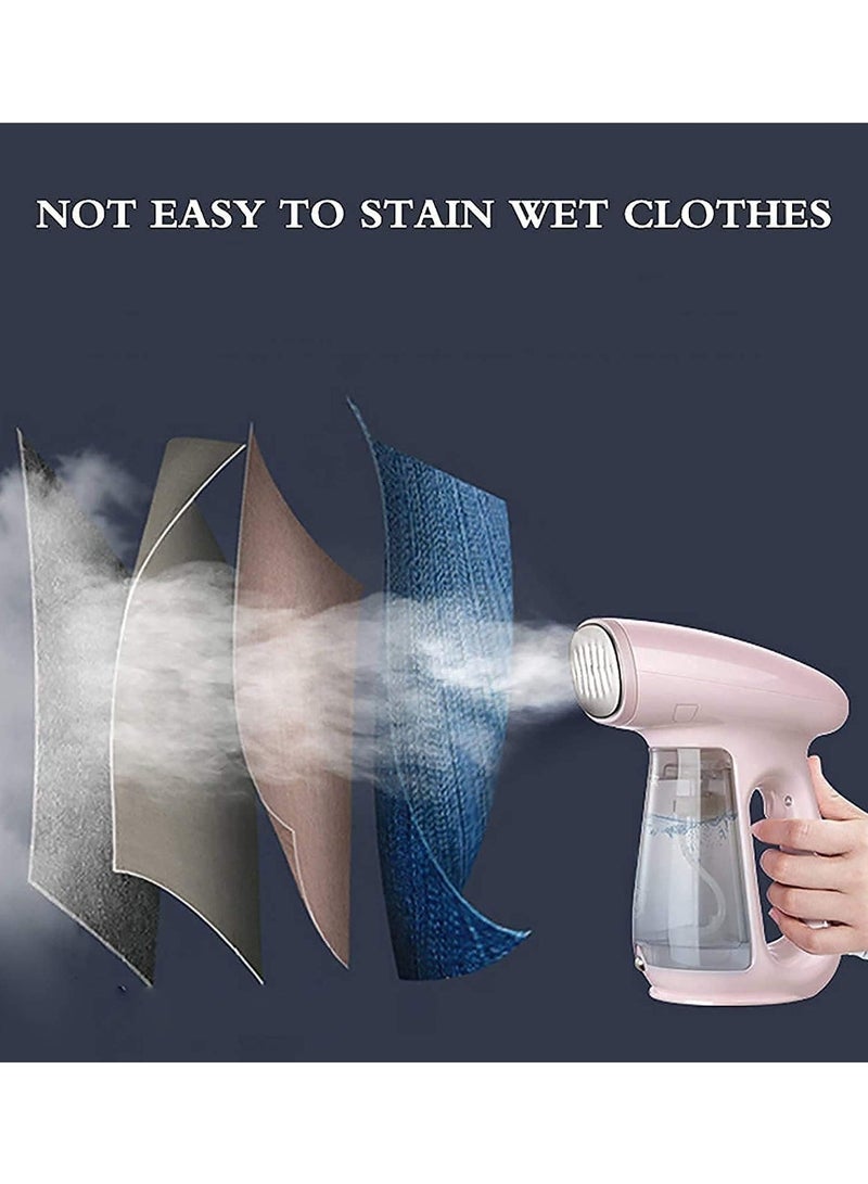 Garment Steamer 1300W – Portable Handheld Fabric Steamer for Clothes, 230ml Water Tank, Fast Heat-Up, Vertical & Horizontal Use, Travel Steamer Iron – 3-Pin Plug