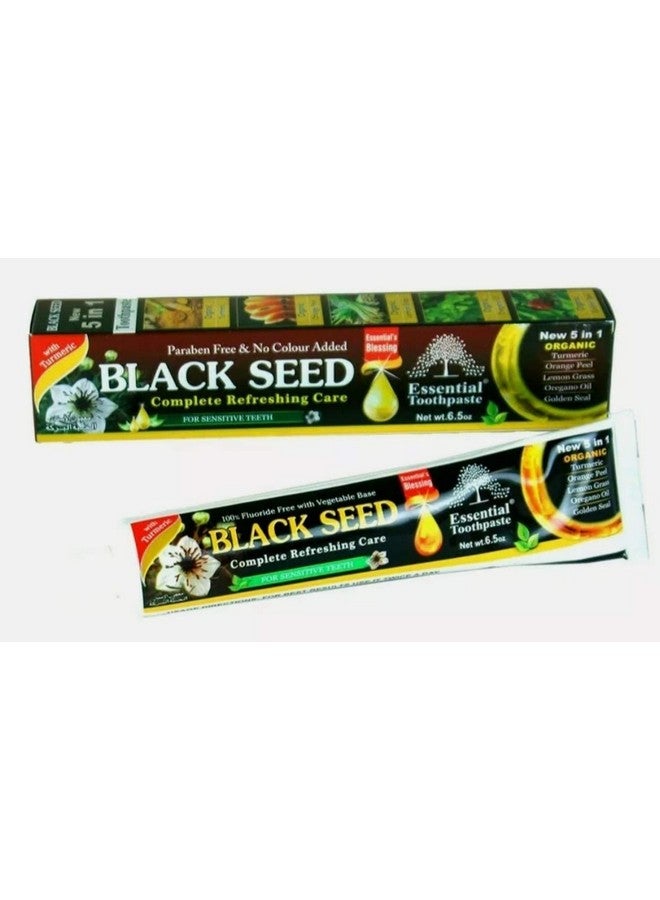 Ssential Palace Organic Black Seed Toothpaste 100% Fluoride Free & Vegetable Base (3Pack) 6.5Oz For Sensitive Teeth