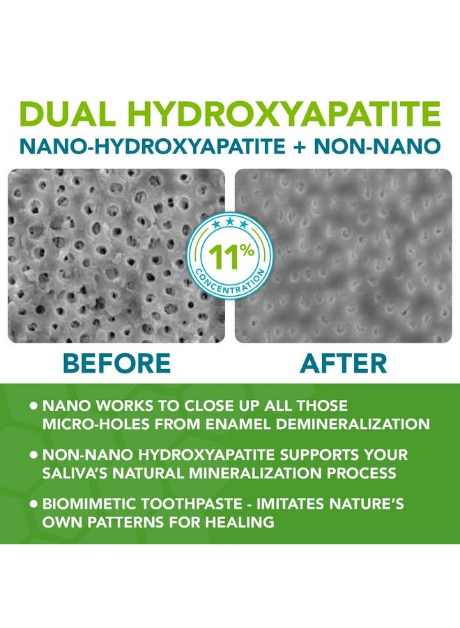 Promineralizer Toothpaste Nano Hydroxyapatite & Enamel Support Toothpaste W/Xylitol Aloe Vera & Sea Salt Anti Cavity & Fluoride Free Nanohydroxyapatite Toothpaste Dentist Formulated Toothpaste