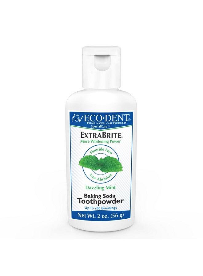 Codent Extrabrite Baking Soda Toothpowder Mint Fluoridefree Toothpaste Powder Slsfree Tooth Powder With Oxidizing Calcium Peroxide Whitening Toothpaste Alternative 2 Oz