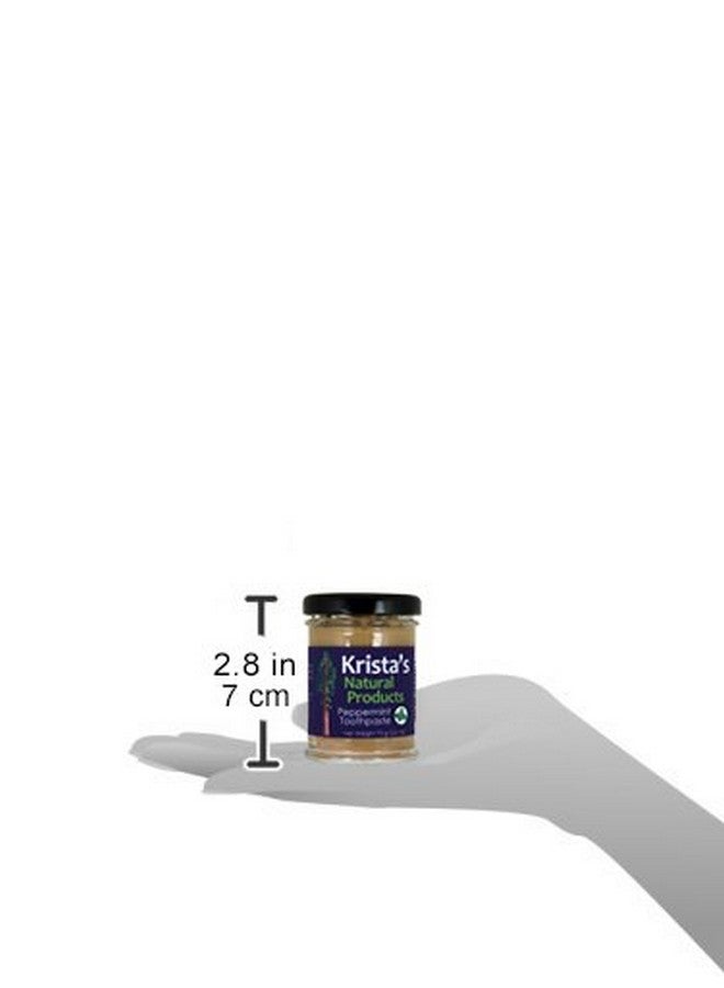 Organic Peppermint Toothpaste Made By Krista'S Natural Products 75 G (2.6 Oz)