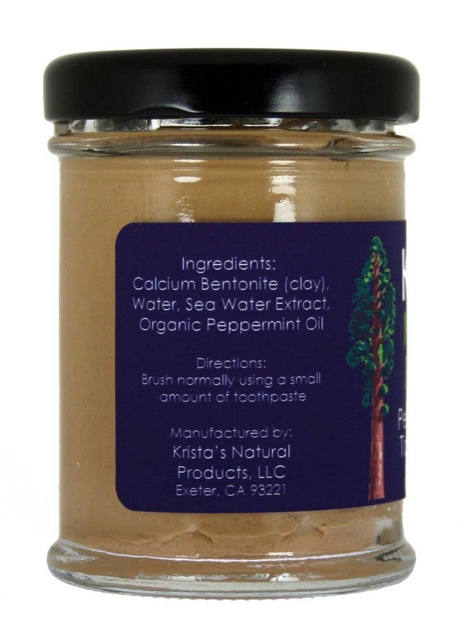 Organic Peppermint Toothpaste Made By Krista'S Natural Products 75 G (2.6 Oz)